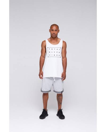 Men's shorts with grey stripes at the bottom