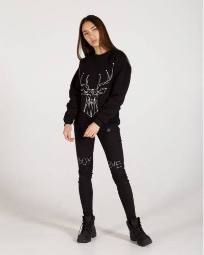 Світшоти жіночий принт геометричний олень