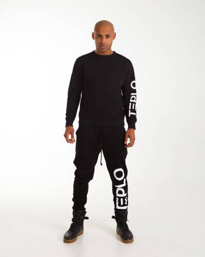 Свитшот мужской принт TEPLO черный