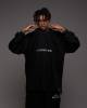 Свитшот OVERSIZE с вышивкой ИЛЛЮЗИЯ черный
