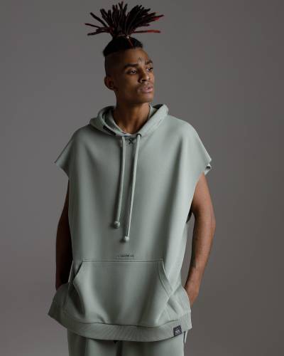 Безрукавка oversize GENESIS eucalyptus