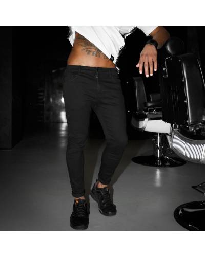 Jeans men's super skinny black