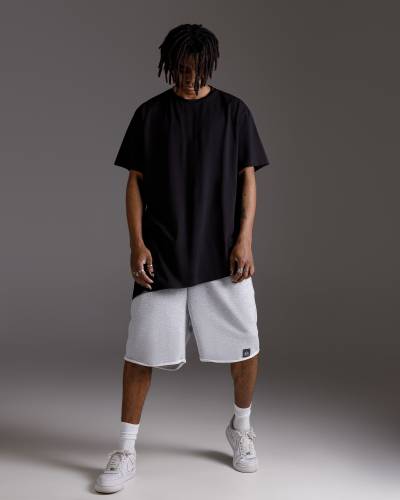 Футболка асимметричная черная