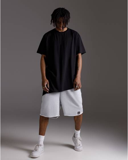 T-shirt asymmetric black