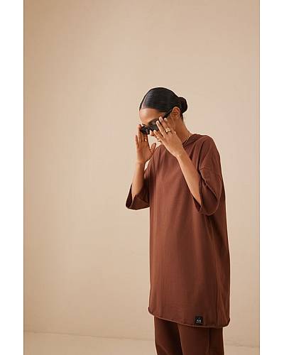 Woman's T-shirt Color basic Dust