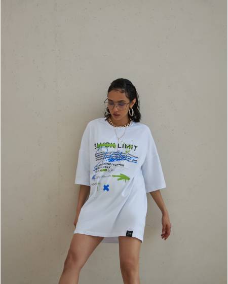 Women's T-shirt PAINTED white