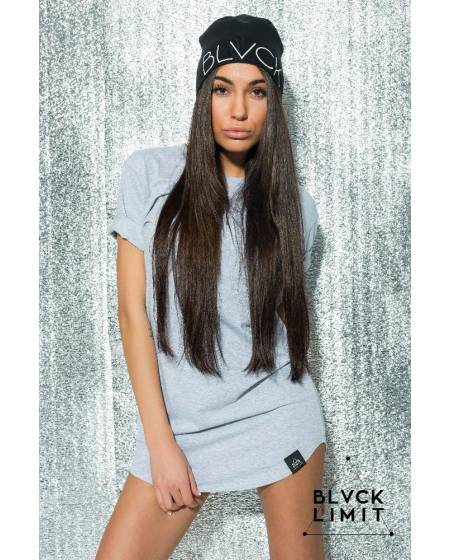 Футболка жіноча з заокругленим низом сіра