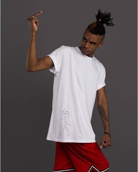 Футболка чоловіча принт EVIL EMOJI біла