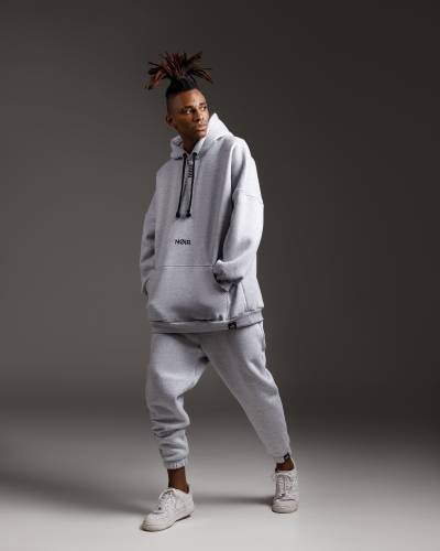 Худи мужской NOIR N7 Melange Grey