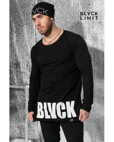 Лонгслив принт BLVCK LIMIT черный