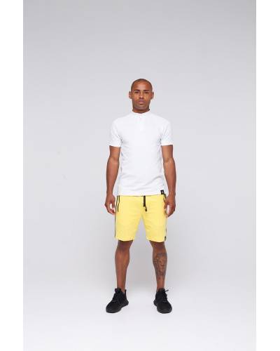 Шорты мужские с лампасами желтые
