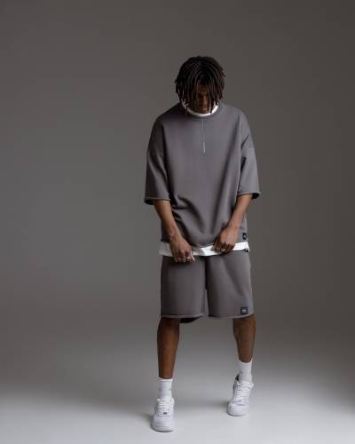 Шорты oversize GENESIS lava grey