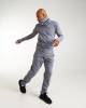 Gray fleece pants for men