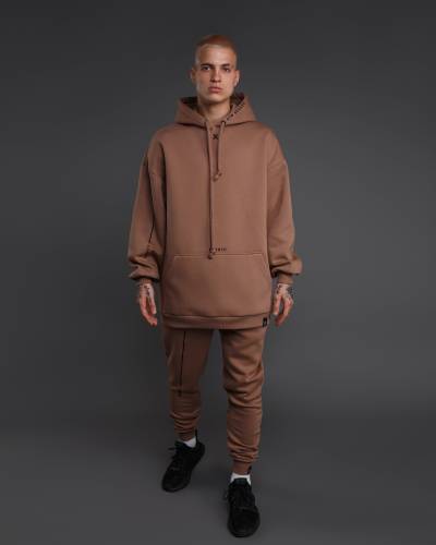 Pants warm SYMBIOSIS man's cappuccino