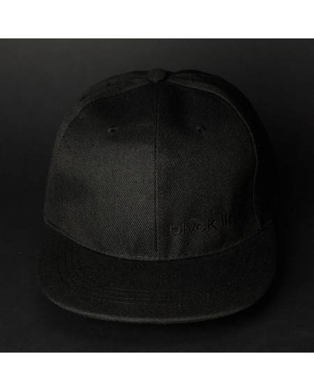 Снепбек мужской с черной вышивкой BLVCK LIMIT черный