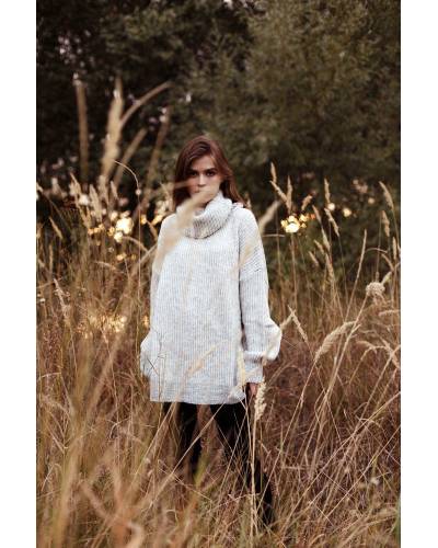 Sweater womens Oversize gray