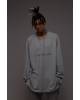 Свитшот OVERSIZE с вышивкой ЛИКВИДАЦИЯ серый