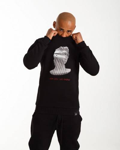 Свитшот принт DAVID черный