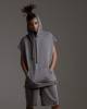 Sleeveless oversize GENESIS lava gray