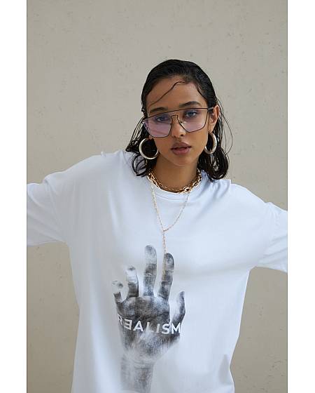 Women's T-shirt REALISM white