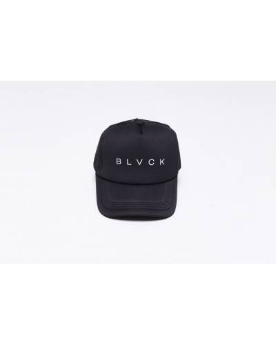 Кепка сетка принт B L V C K - черная