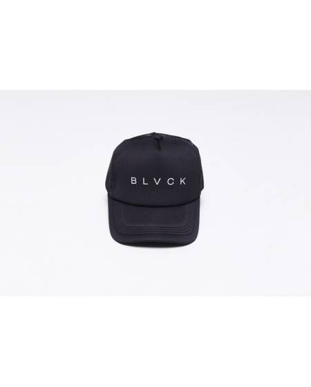 Кепка сетка принт B L V C K - черная