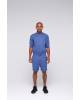 Комбинезон шорты мужской без воротника - синий