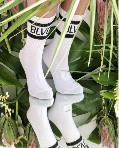Носки женские принт BLVCK LIMIT белые