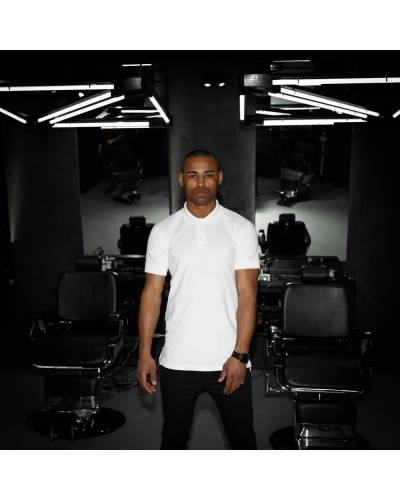 Поло мужское белое