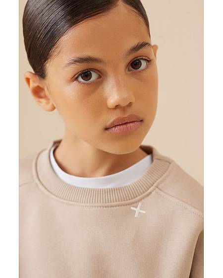 GROUNDED sweatshirt set Tapioca for children