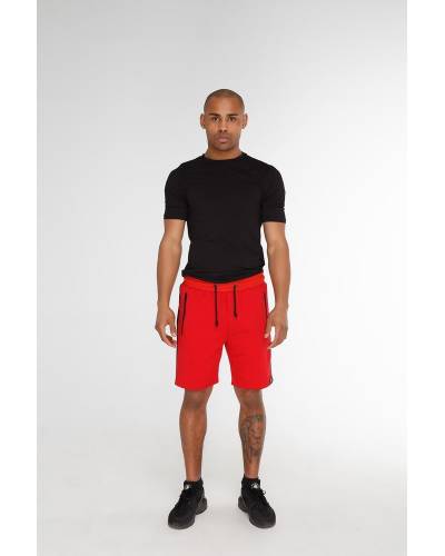 Шорты мужские с лампасами красные