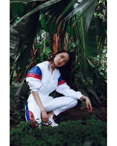 Штаны LACQUER SET Milky Fuchsia белые