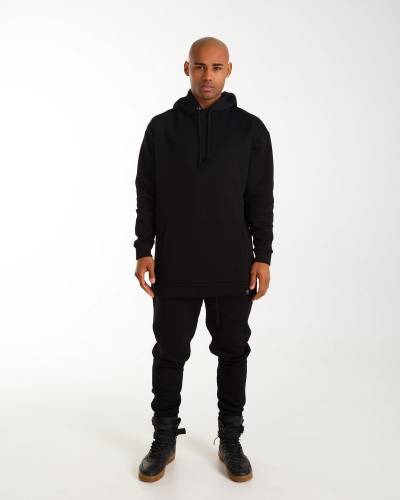 Штаны мужские на флисе черные