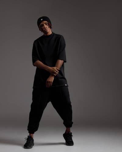 Штаны со строчкой Black