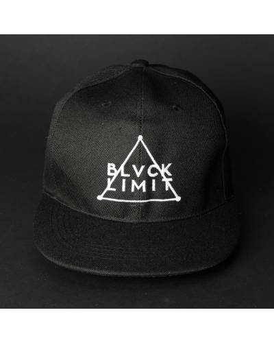 Снепбек мужской с белой вышивкой ЛОГОТИП черный