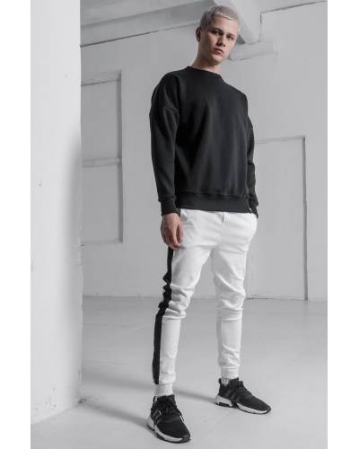 Свитшот мужской OVERSIZE на флисе черный