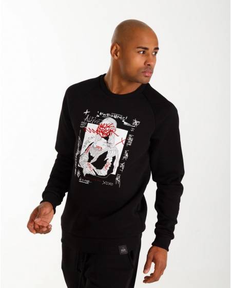 Світшоти принт Mona Lisa чорний