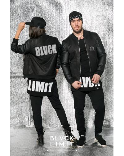 BOMBER jacket men's Street black grid