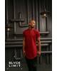 Men's t-shirt with a rounded hem Burgundy