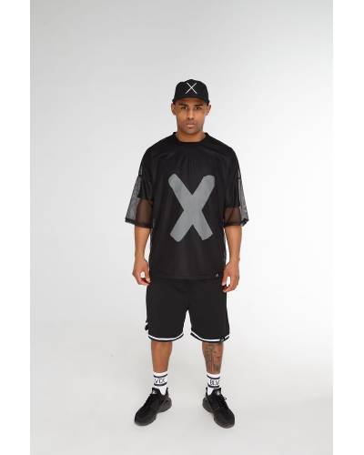 Футболка мужская сетка OVERSIZE черная