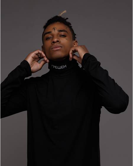 Гольф с вышивкой ГРЕШЕН черный