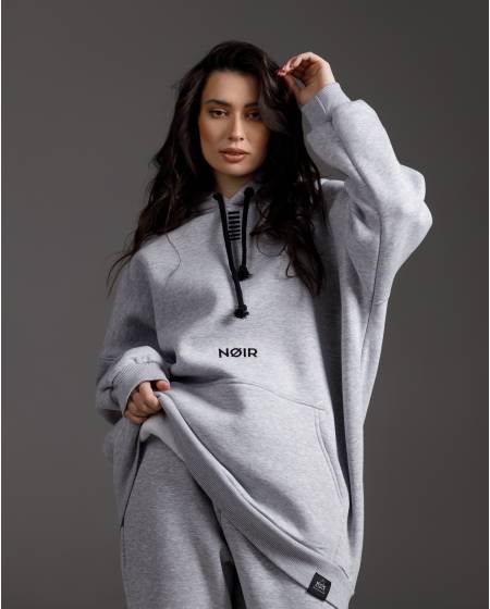Hoodie for women NOIR N7 Melange Gray