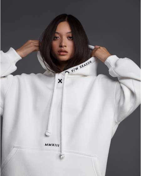 SYMBIOSIS Women's hoody warm white