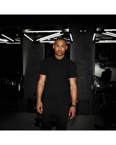 Поло мужское черное