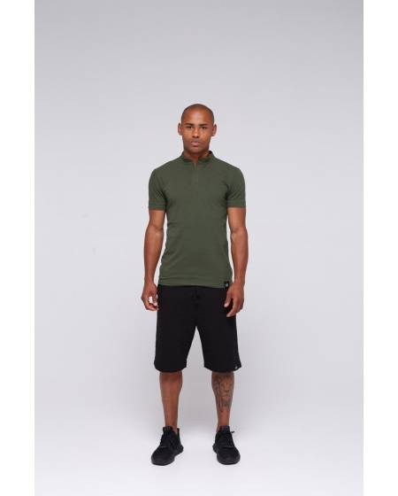 Поло зі стійкою - хакі