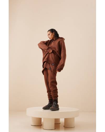 GROUNDED hoodie set Dust | women