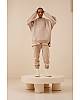GROUNDED hoodie set Tapioca | women