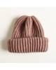 Hat female large knitting dark/pink