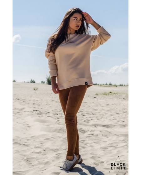 Світшоти жіночий oversize бежевий