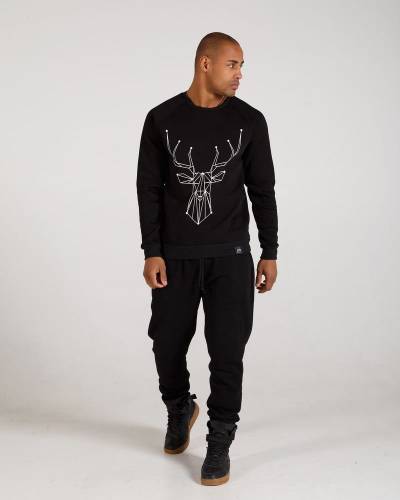 Свитшот мужской принт геометрический олень